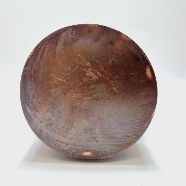 Vintage Arts and Crafts Hammered Copper Vase, 1970s For Sale - Image 11 of 12