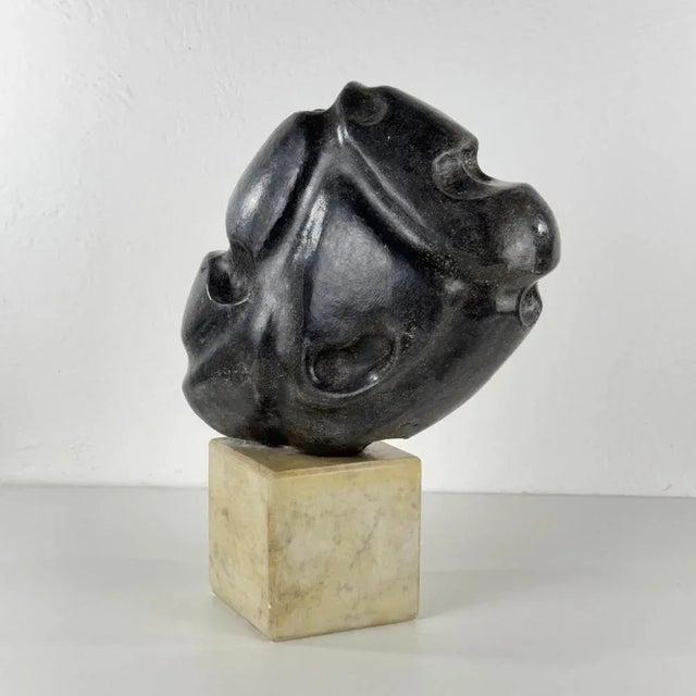 Pietro Cenedella, Abstract Head Sculpture, 1960s-1970s, Marble For Sale - Image 6 of 17