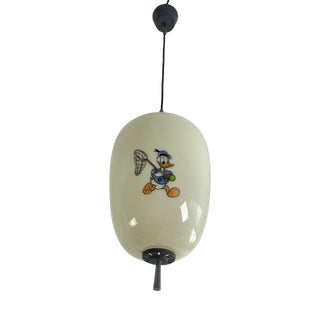 Disney Pendant Lamp in Opaline Glass attributed to Doria Leuchten, 1960s For Sale