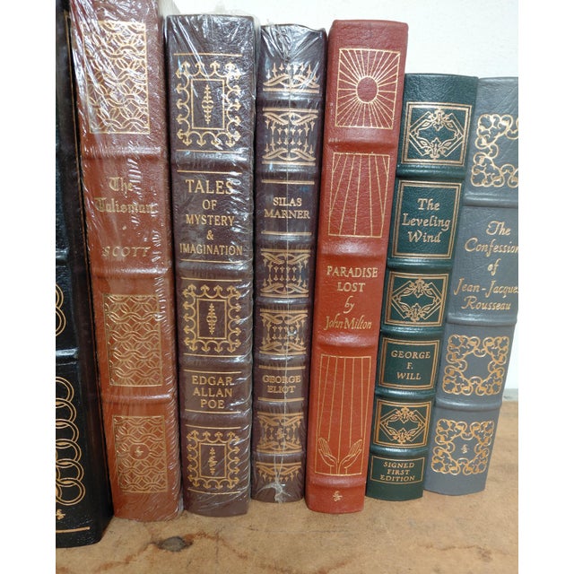 American Easton Press Leather Bound Books Set of 10 For Sale - Image 3 of 18