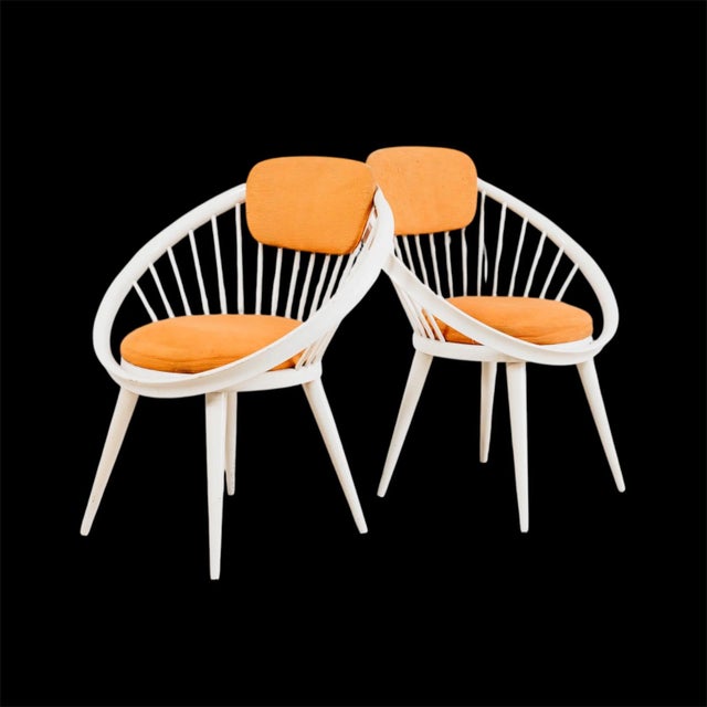 Scandinavian Circle Chair Armchairs by Yngve Ekström, 1960s, Set of 2 For Sale - Image 13 of 13