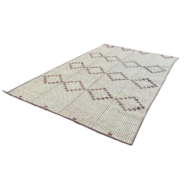 Mauritanian Tuareg Rug in Plant Fibers and Leather, 1990s For Sale - Image 10 of 10