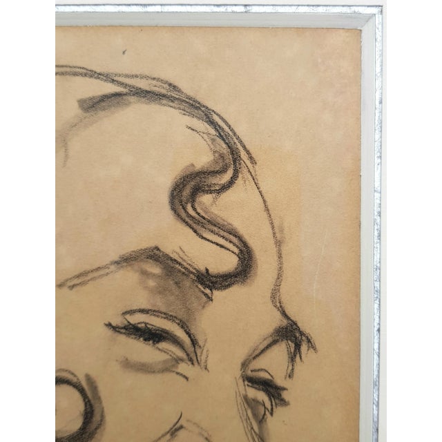 Drawing/Sketching Materials Picabia Francis - Woman Portrait - Pencil Drawing - 1940 - c.o.A For Sale - Image 7 of 12