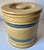 Ceramic Yellow Ware Blue Banded Canister/Crock For Sale - Image 7 of 7