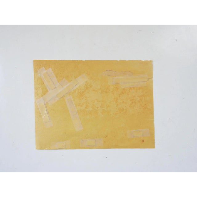 1930s Vintage 1930's Distressed Wild Horses Landscape Watercolor Painting For Sale - Image 5 of 6