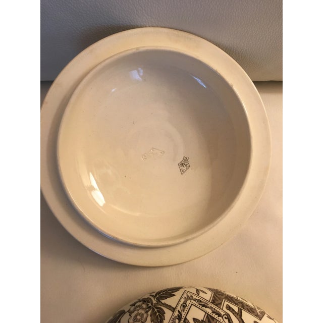 Antique Floral and Scenic Transferware Tureen For Sale In Providence - Image 6 of 9