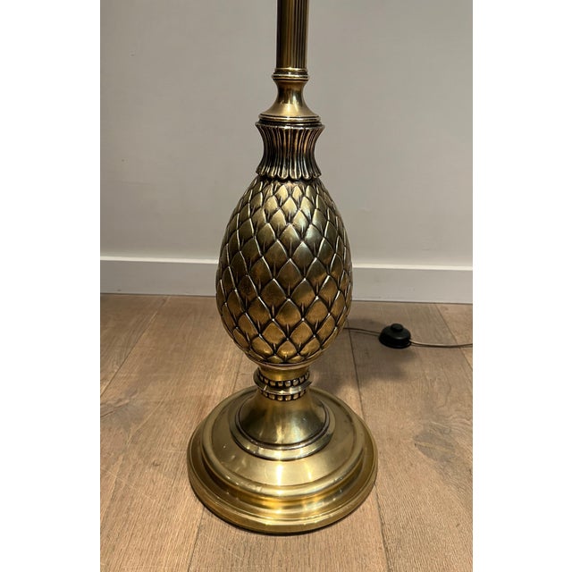 1970s 1970s Mid-Century Modern Brass Pineapple Floor Lamp For Sale - Image 5 of 12