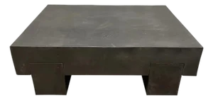 1990s Vintage Geometric Concrete Coffee Table