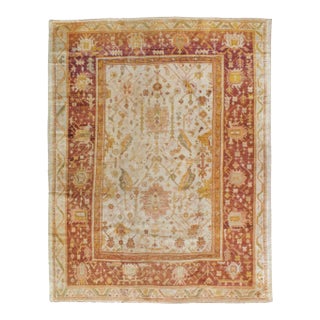 Galerie Shabab Collection Early 20th Century Turkish Oushak Room Size Carpet For Sale
