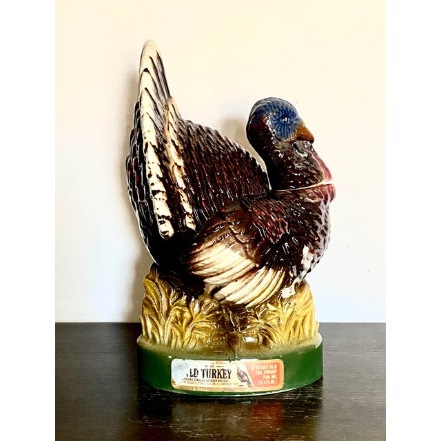 Vintage Wild Turkey Ceramic Decanter For Sale - Image 4 of 6