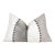 Luxury Genuine Cowhide Leather Throw Pillow With Hand-Laced Stitching 16x24 | Handmade Designer Lumbar Cushion For Sale