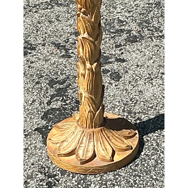 Vintage Regency Carved Wood Floor Lamp For Sale In West Palm - Image 6 of 6