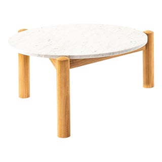 Marble Center Table with Interchangeable Top by Charlotte Perriand for Cassina For Sale