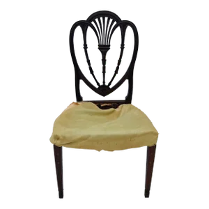 Antique Duncan Phyfe Dining Chair Carved Mahogany/Inlay Design