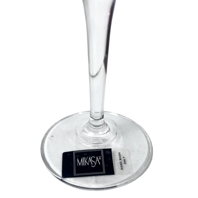 Mikasa Mikasa Palatial Gold Water Goblets- a Pair For Sale - Image 4 of 4