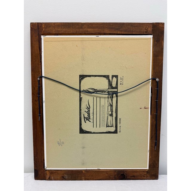 Blush 1970s Original Signed Abstract Floral Painting by Kathy Mabry For Sale - Image 8 of 11