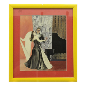 "Ballroom Dancing" 1942 Watercolor