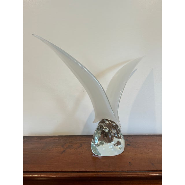 Mid-Century Modern Vintage Murano Seagull Sculptures Birds For Sale - Image 3 of 6