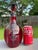 1930s Bohemian 10" Ruby Red Decanter Victorian Sterling Silver Overlay For Sale - Image 4 of 11
