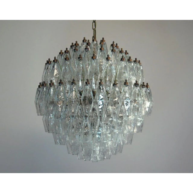 Murano Glass Poliedri Spherical Chandelier, 1980s For Sale - Image 3 of 13