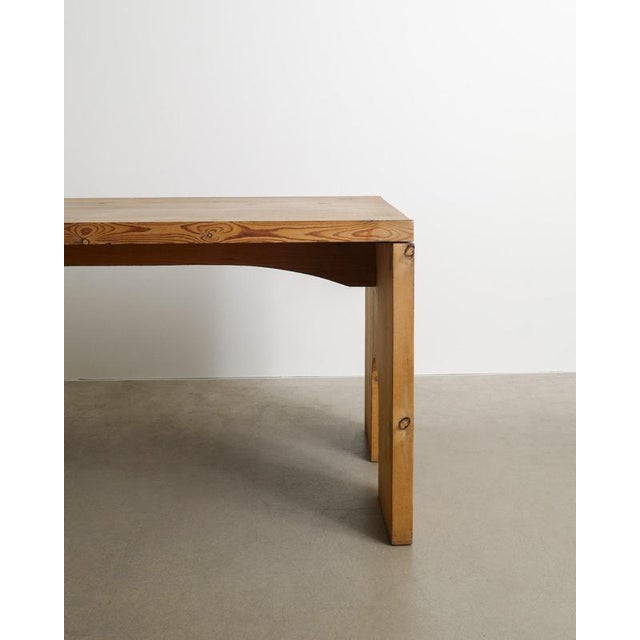 Wood Dining Table in Pine by Mario Ceroli for Poltronova, 1970s For Sale - Image 7 of 9