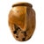 Handcrafted Wabi Sabi Turned Teak Root Wood Urn Vessel With Organic Natural Knots and Voids For Sale
