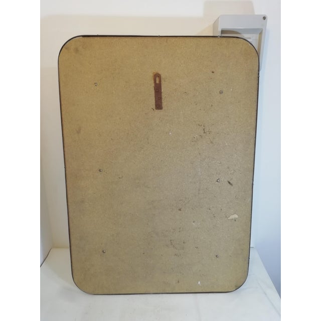 Vintage Mirror with Brass and Marble Frame, Italy, 1960s For Sale - Image 9 of 13