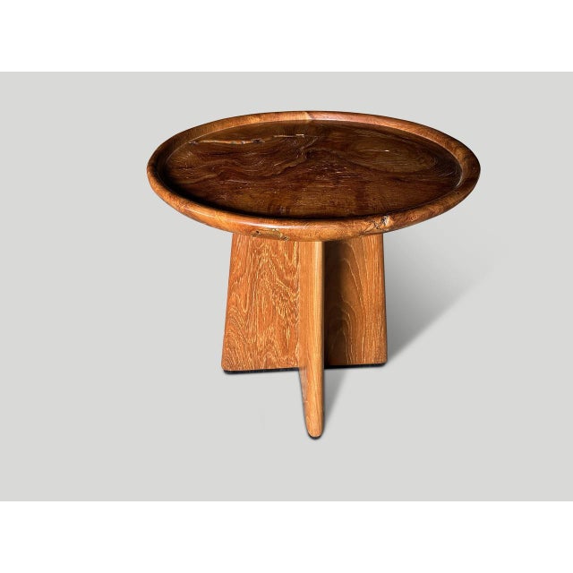 Andrianna Shamaris Mid Century Couture Large Side Table or Entry Table For Sale - Image 17 of 18