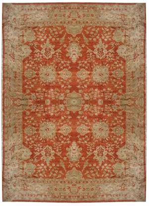 Hand Knotted Fine Oushak Rug by Aara Rugs Inc. - 16'3" X 12'2"