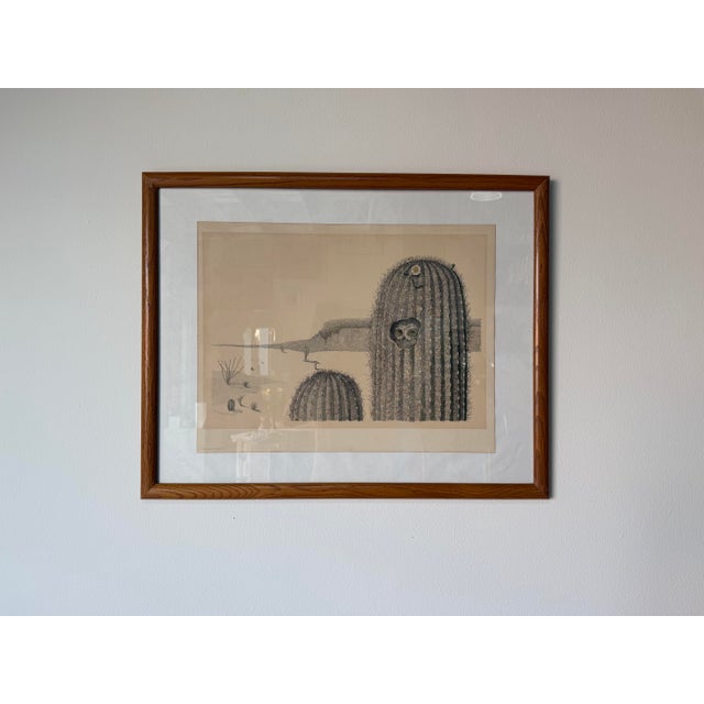 1976 Vintage Peter Parnall “Elf Owl” Serigraph Print – Signed For Sale - Image 4 of 12