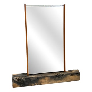 Wall Mirror with Teak Frame, 1960s For Sale