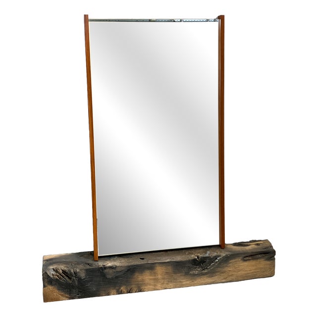 Wall Mirror with Teak Frame, 1960s For Sale