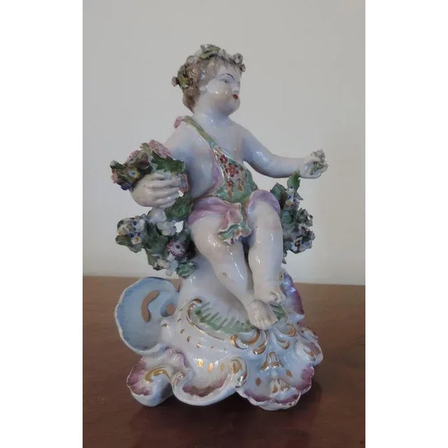 1765 English Derby Porcelain Cherub Figure For Sale - Image 4 of 10