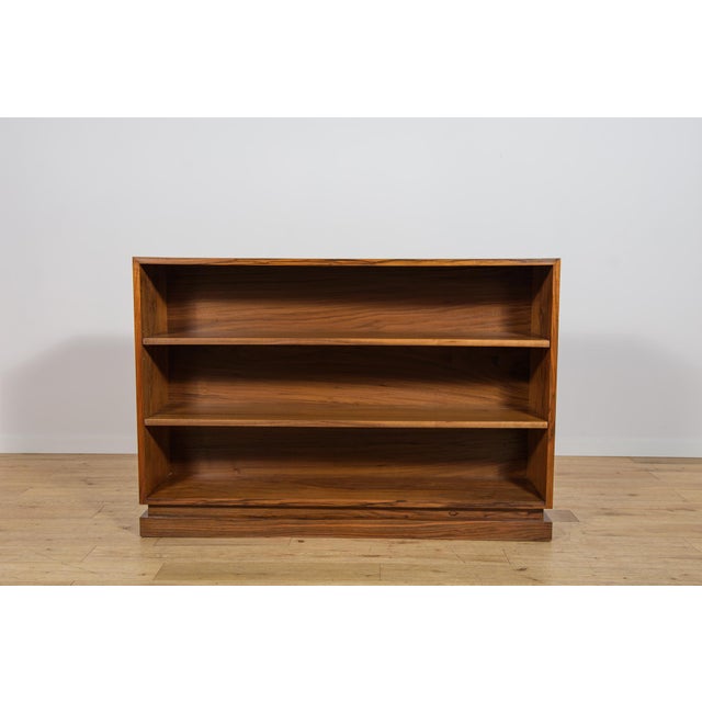 Vintage Danish Art Deco Walnut Bookcase, 1930s For Sale - Image 4 of 14