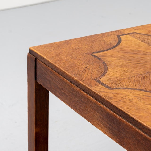 Dutch Amsterdam School Art Deco Side Table, 1920s For Sale - Image 6 of 15