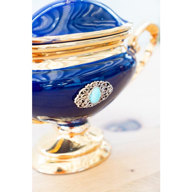 Ceramic Candelabra and Ceramic Vase from Faenza, Set of 4 For Sale - Image 7 of 16