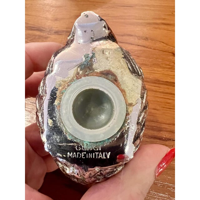 Vintage Coarse Salt and Pepper Shakers in the Shape of Quails by Gucci for Gucci, 1960s, Set of 3 For Sale - Image 10 of 11