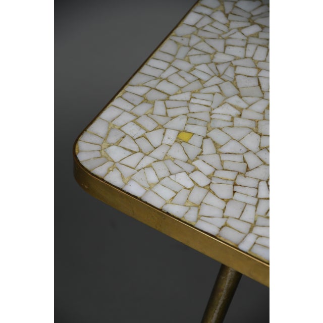 Mid-Century Brass and Glass Mosaïc Coffee Table by Berthold Müller, 1955 For Sale - Image 13 of 18