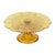Art Deco Amber Cake Stand in Depression Glass For Sale - Image 3 of 16