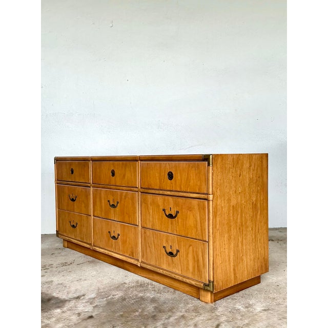 Vintage Drexel Campaign Dresser For Sale - Image 10 of 12