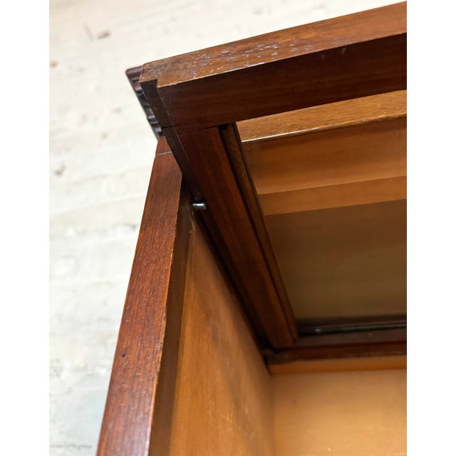 Auburn Antique Three Piece Macey Barrister Bookcase For Sale - Image 8 of 14
