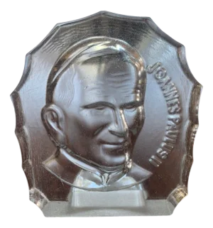 Image of John Paul Ii in Crystal Glass, 1979