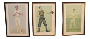 Vanity Fair Sport Themed Spy Illustrations, 1890s-1900s, Prints, Set of 3