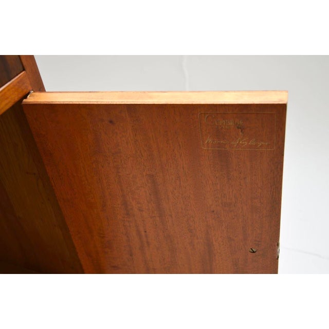 Vintage Walnut Bedside Tables by Neil Morris, 1950s, Set of 2 For Sale - Image 10 of 11