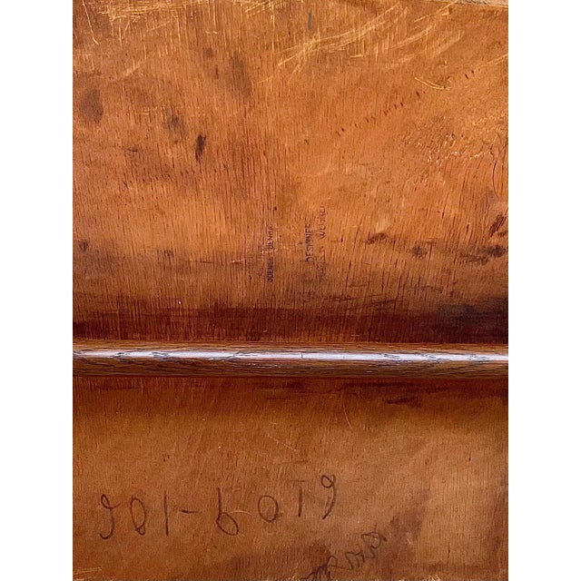 1951 Vintage Hans Wegner Sawbuck Chairs for Carl Hansen Ch28 in Oak & Leather- a Pair For Sale - Image 12 of 12