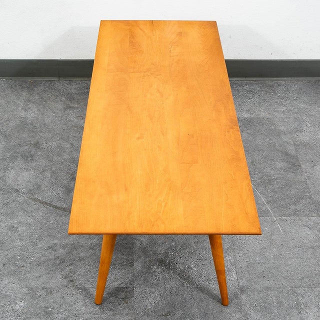 Brown Mid Century Modern Coffee Table Paul McCobb Planner Group Blonde Maple MCM For Sale - Image 8 of 11