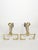 Brass and Cast Iron Andirons, France, 1970s, Set of 2 For Sale - Image 4 of 11