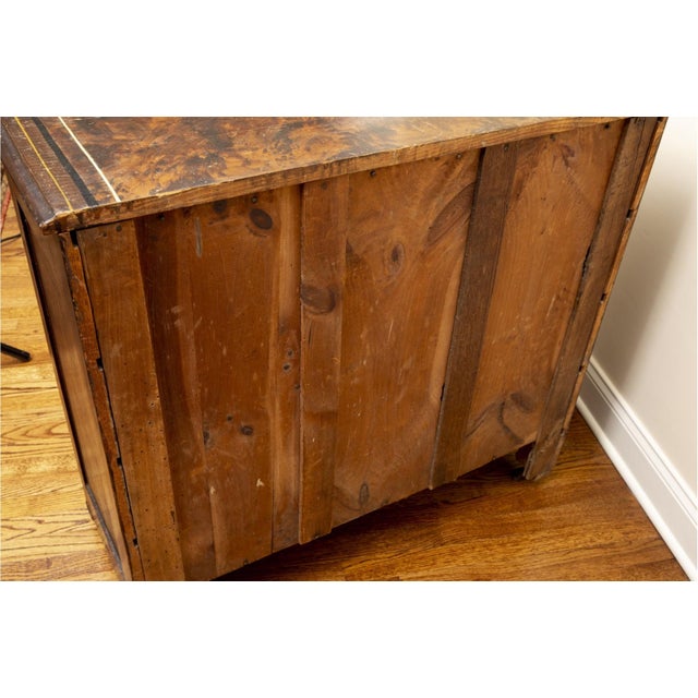 19th Century Faux-Grained Painted Four Drawer Chest of Drawers For Sale - Image 9 of 11