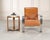 A sophisticated modernist cantilevered lounge chair designed by Ralph Lauren for Henredon. Known as the "Modern Penthouse"...