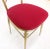 Set of 3 Italian Solid Brass Chiavari Chairs From 1950s New Upholstery For Sale - Image 12 of 13